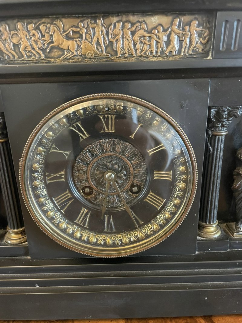 Superb Quality Antique Victorian Marble Mantle Clock - Image 8